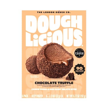 قطع عجينة كوكيز الشوكولاتة والترافل النباتية مع الجيلاتو من دوغليشس، 192 غرام