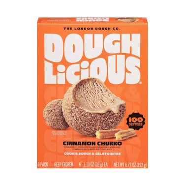 Doughlicious Mini Churros Cookie Dough &amp; Gelato Bites 192g