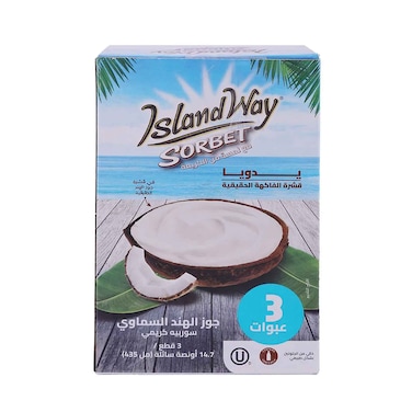 Island Way Heavenly Coconut Cream Sorbet Ice Cream 435ml