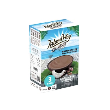 Island Way Chocolate Coconut Sorbet Ice Cream 435ml