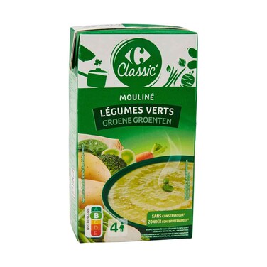 Carrefour Classic Green Vegetable Soup Puree 1l