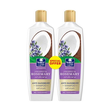 Parachute Advansed Coconut &amp; Rosemary Anti Dandruff Shampoo 340mlx2 Pieces