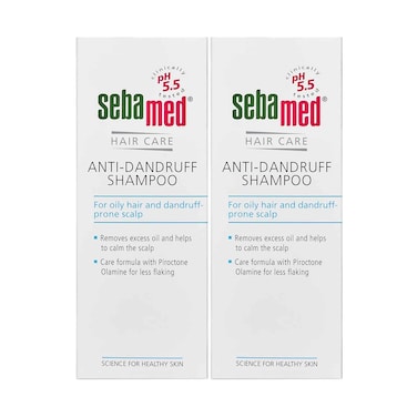 Sebamed Anti-Dandruff Shampoo For Oily Hair &amp; Dandruff Prone Scalp 200mlx2 Pieces