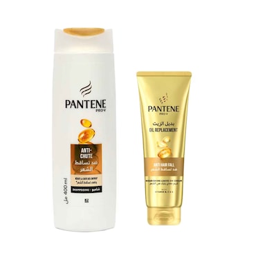Panteen Pro-V Anti Chute Shampoo 400ml + Oil Replacement Anti Hair Fall Nourishing Cream 275ml