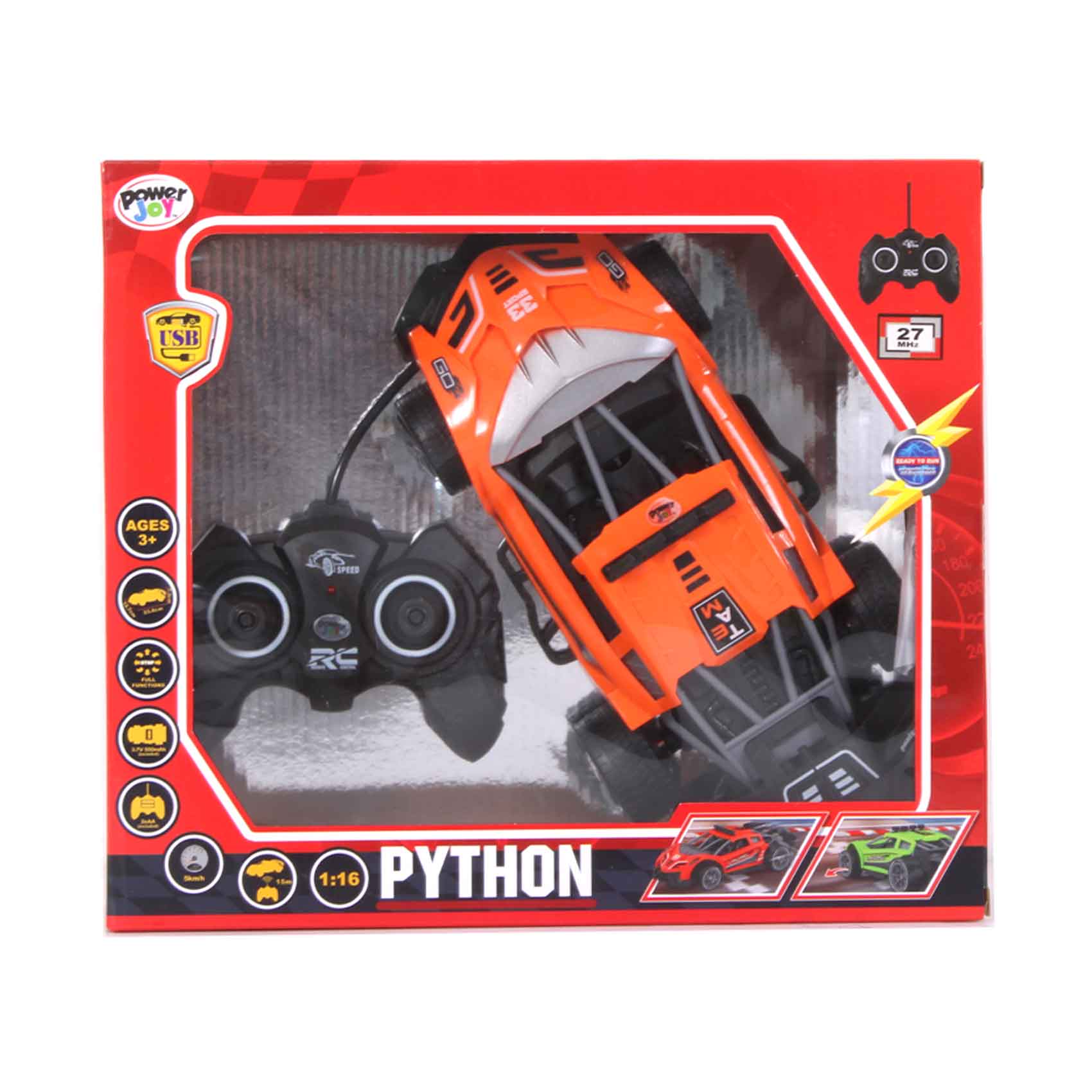 P.Joy Rc Python 1/16 3 Assorted