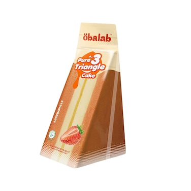 كعكة الفراولة المثلثية أوبالاب بيور 3 100 غرام