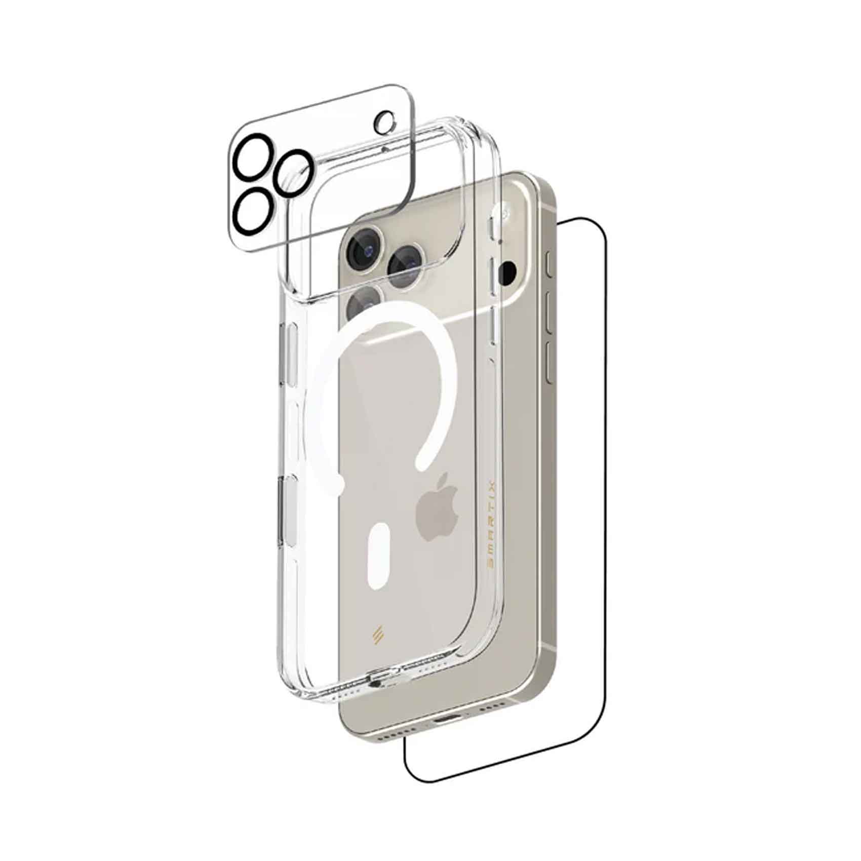 Smartix iPhone17 Pro Max 3in1 Magnetic Case Bundle Pack