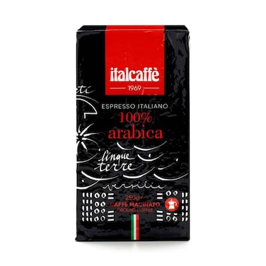 Italcaffe Espresso Italiano With 100% Arabica Ground Macinato Ground Coffee 250g
