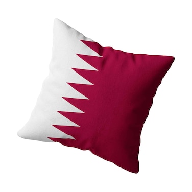 وسادة مطبوعة عليها شعار كأس العالم 2026 قطر، مقاس 40 سم × 40 سم
