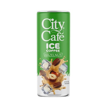City Cafe Ice Coffee With Hazelnut Flavour 180ml