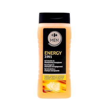 Carrefour Men Energy 3 In 1 Shower Gel &amp; Shampoo 300ml