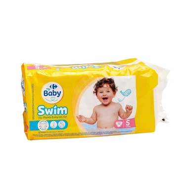 Carrefour My Baby Swim Pants, 9-15kg Size Small 12 Pieces