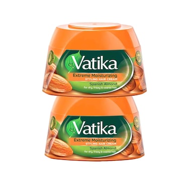 كريم دابر فاتيكا ناتشورالز لتصفيف الشعر وترطيبه الفائق، 140 مل × 2 قطعة