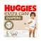 Huggies Diapers Extra Care Jumbo Pack Size 5, 12-22Kg, 60 Pieces, 2 Pack
