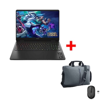 HP Gaming Laptop Omen 16-AM0029NE-CJ1Q3EA 32GB Intel Core Ultra 7-255H RAM 1TB SSD 16 inch Windows 11 Home Shadow Black + HP BAG + HP WIRELESS MOUSE
