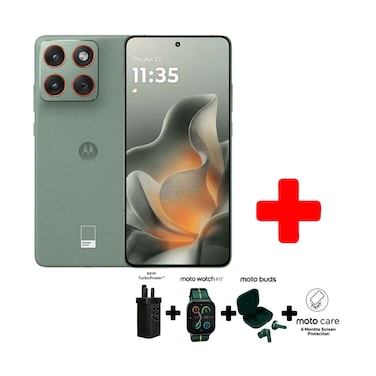 Motorola Smartphone Moto Edge 70 5G 12GB RAM 512GB Storage Pantone: Lily Pad + Moto Charger 68W + Moto Watch Fit + Moto Buds + 6 Months Moto Care