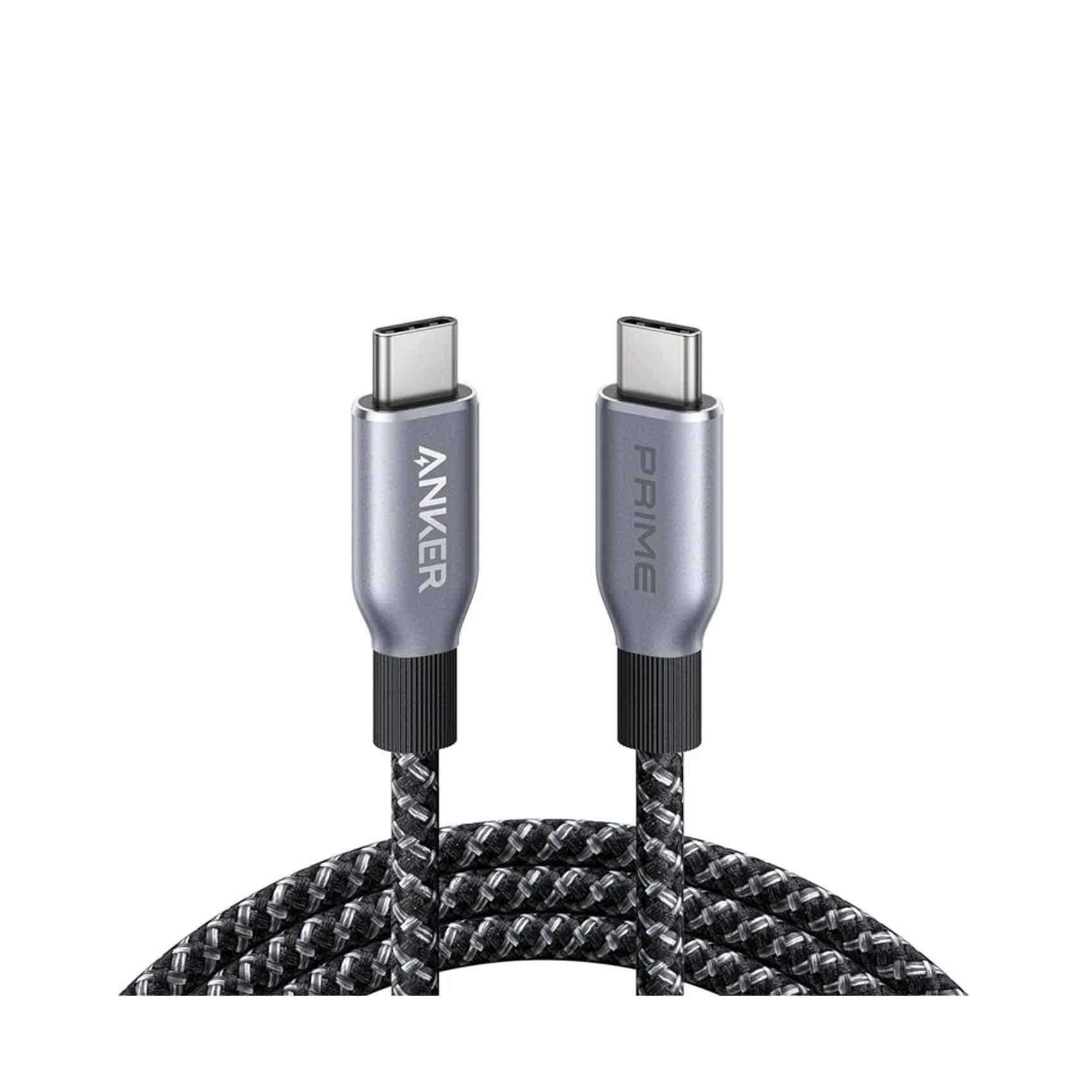 Anker Prime USB C - USB C Cable 240W 6Ft Braided Nylon
