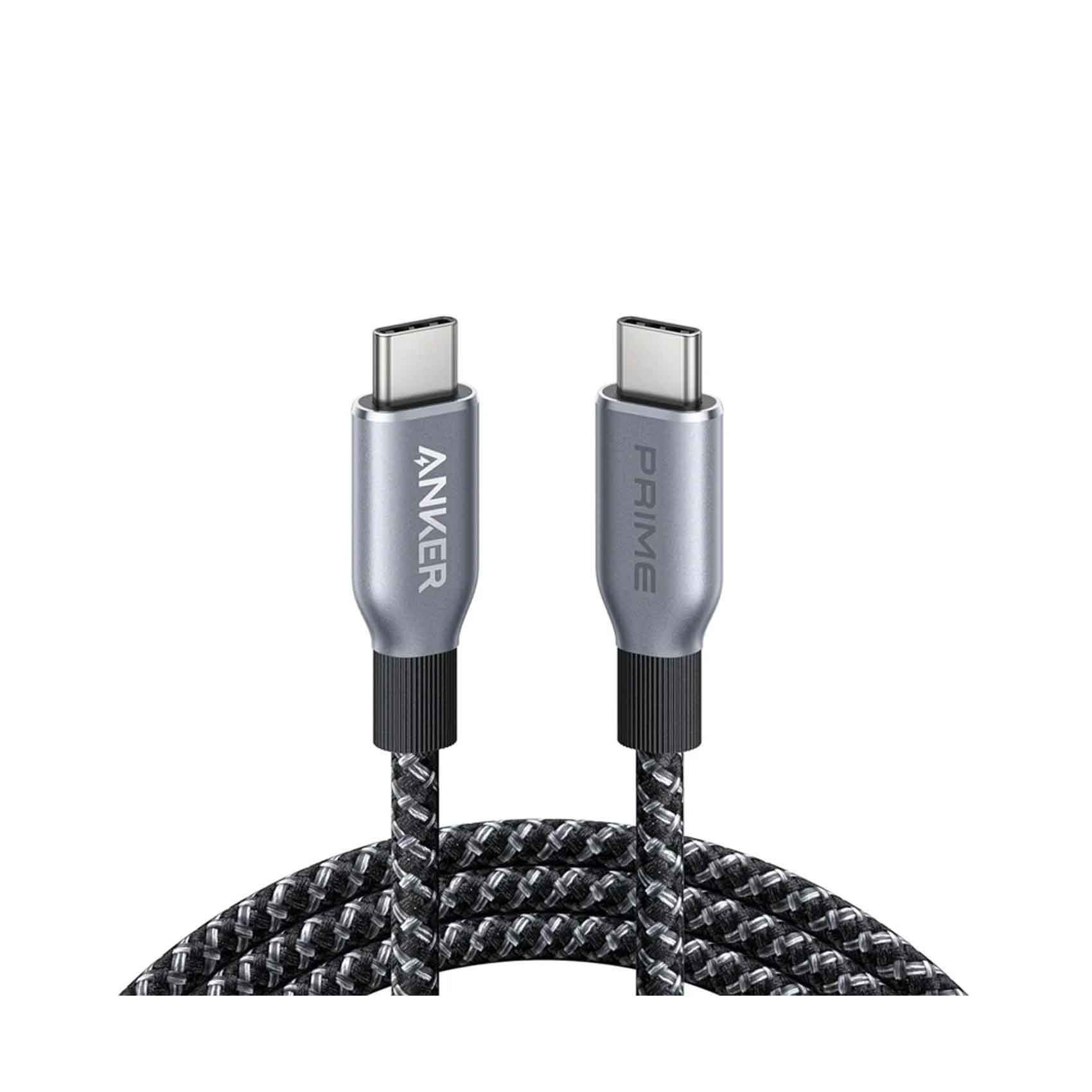 Anker Prime USB C - USB C Cable 240W 6Ft Braided Nylon