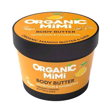 Organic Mimi Body Butter Nutrition &amp; Hydrating With Organic Mango Butter &amp; Shea 100ml