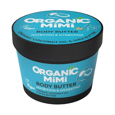 Organic Mimi Body Butter Nutrition &amp; Hydrating With Organic Coconut Oil &amp; Shea Butter 100ml