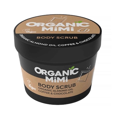 Organic Mimi Body Scrub With Organic Almond Oil Coffee &amp; Chocolate 120g