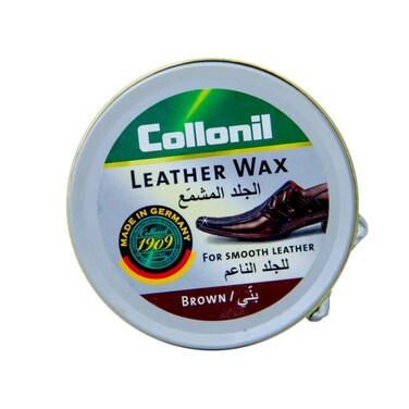 علبة شمع جلد كولونيل بني 50 مل
