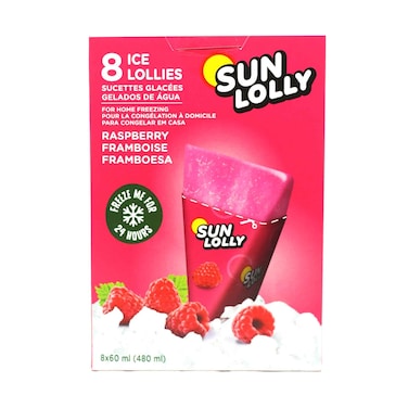 مصاصات صن لولي المثلجة بنكهة التوت 60 مل × 8 قطع