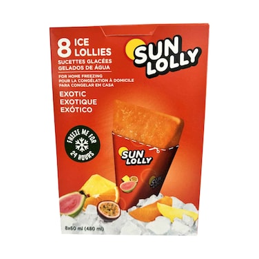 مصاصات صن لولي المثلجة الغريبة 60 مل × 8 قطع