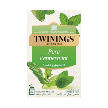 أكياس شاي توينينغز إنفوسو بالنعناع الطبيعي 2 غ × 20 قطعة