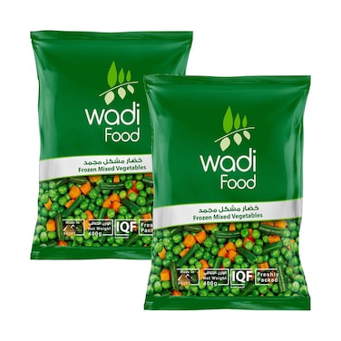 Wadi Food Frozen Mixed Vegetables 400gx2 Pieces
