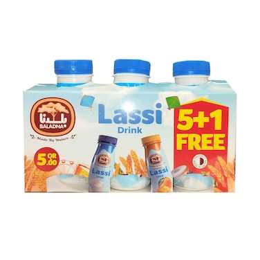 Baladna Low Fat Lassi Drink 6 Pieces