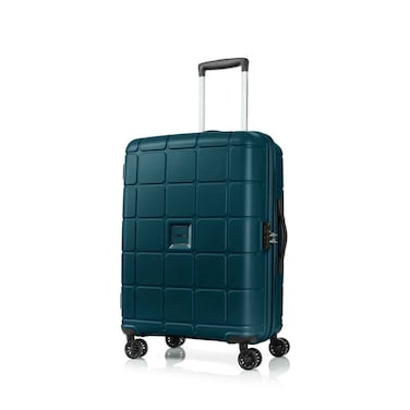 American Tourister Hundo Spinner Hard Trolley 4 Wheels Deep Teal 68cm