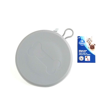 وعاء سيليكون مزدوج للحيوانات الأليفة من كارفور كامبانينو