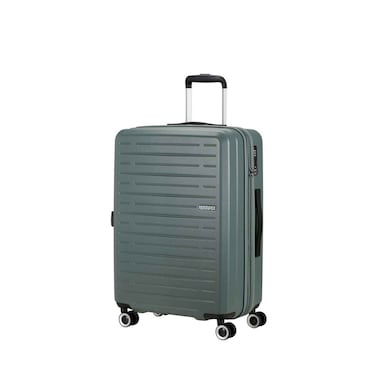 American Tourister Aerojoy Hard Trolley Luggage TSA 4 Wheels, Dark Forest 68cm