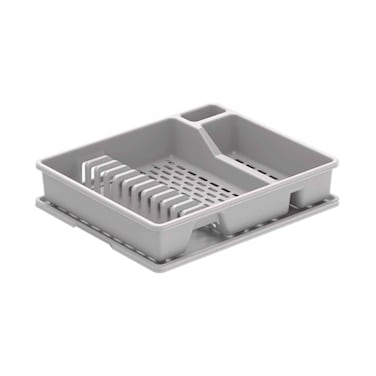 Cosmo Plastic Dish Drainer Rack Deluxe with Detachable Drainboard