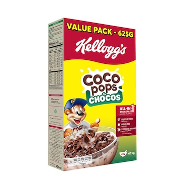 Kellogg's Coco Pops Chocos Cereal Value Pack 625g