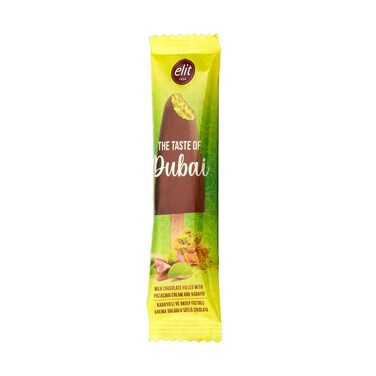 Elit Lolly Stick Milk Chocolate Filled With Pistachio Cream &amp; Kadayif 30g