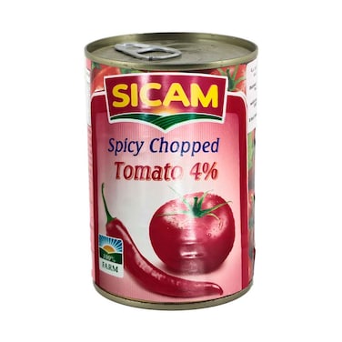 Sicam Spicy Chopped Tomato 4% 400g