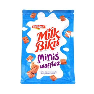 Britannia Milk Bikis Mini Waffles, Waffle Styled Mini Biscuits With Milk 200g
