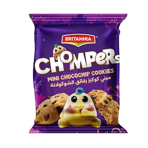 Britannia Chompers Mini Choco Chip Cookies 28g
