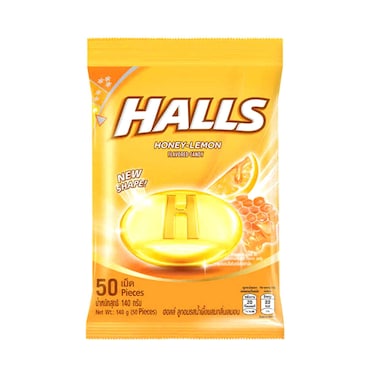 Halls Candy With Honey &amp; Lemon Flavour 140g