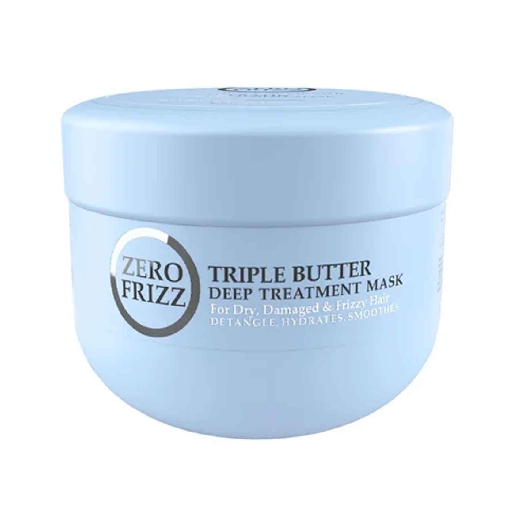 Deep Frizz Buy Zero Frizz Triple Butter Deep Treatment Mask For Damaged & Frizzy ...