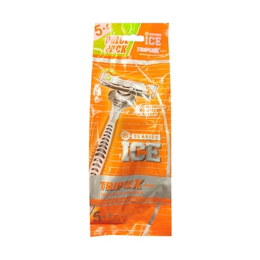 Clasico Ice Triplex Sport Blade Disposable Value Pack 5+5 Pieces