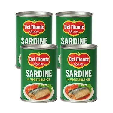 Del Monte Sardines Assorted 155gx4 Pieces