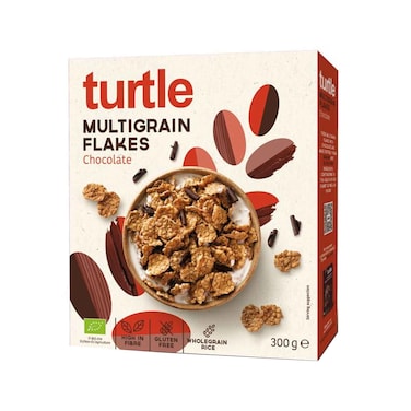 Turtle Multigrain Flakes Chocolate Cereals 300g