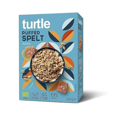 Turtle Puffed Spelt Honey Cereal 300g