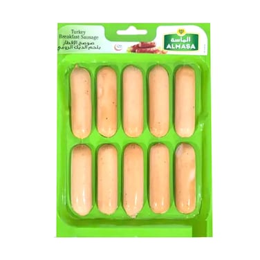 سجق إفطار الديك الرومي من ألماسا سكين باك 300 غرام