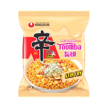 Nongshim Shin Noodles Toomba Stir Fry With Spicy &amp; Creamy Flavour 137g