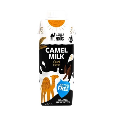حليب الإبل طويل الأجل من نوغ بنكهة العود 230 مل
