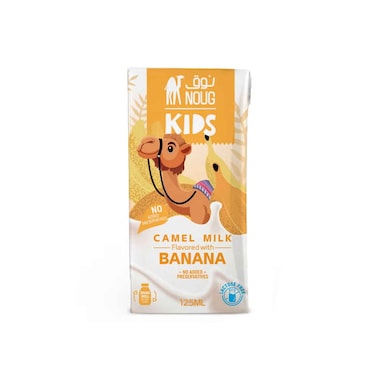 Noug Kids Long Life Camel Milk Flavoured With Banana 125ml